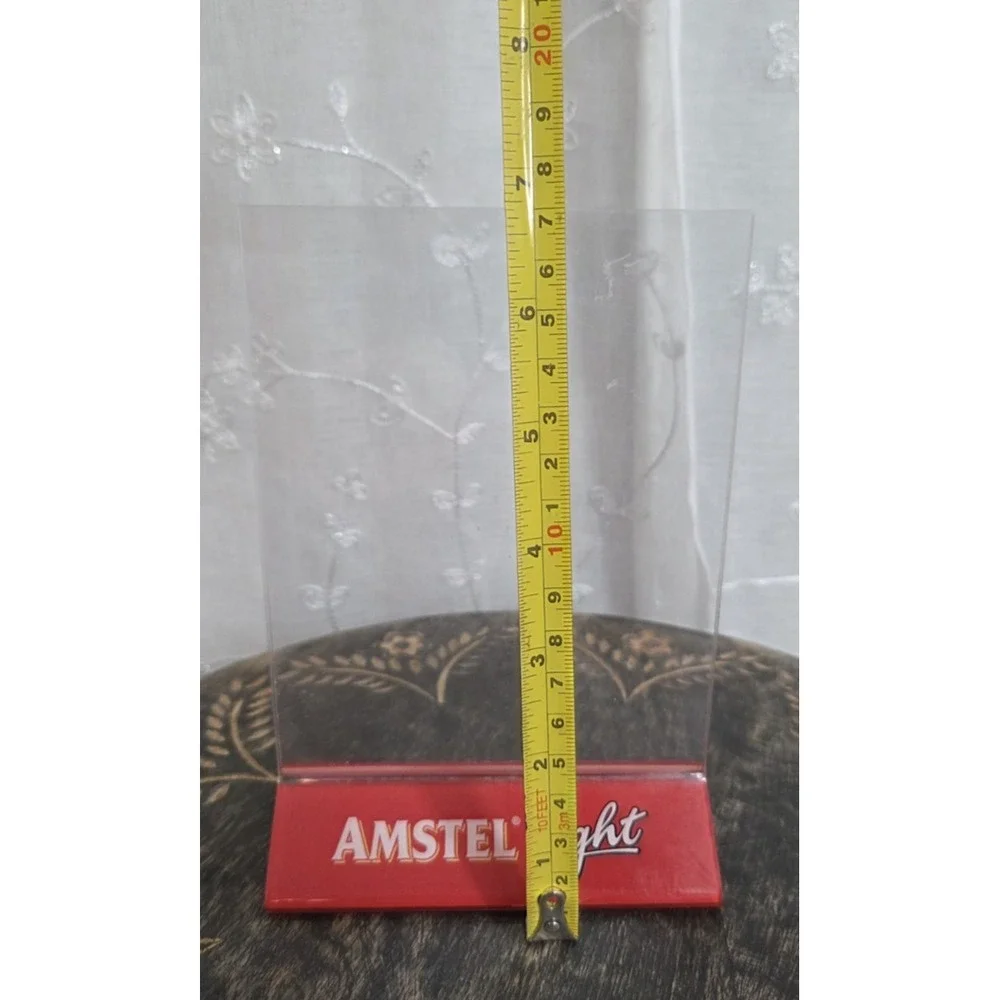 Amstel Light Beer Plastic Bar Table Menu‎ Sign Holder